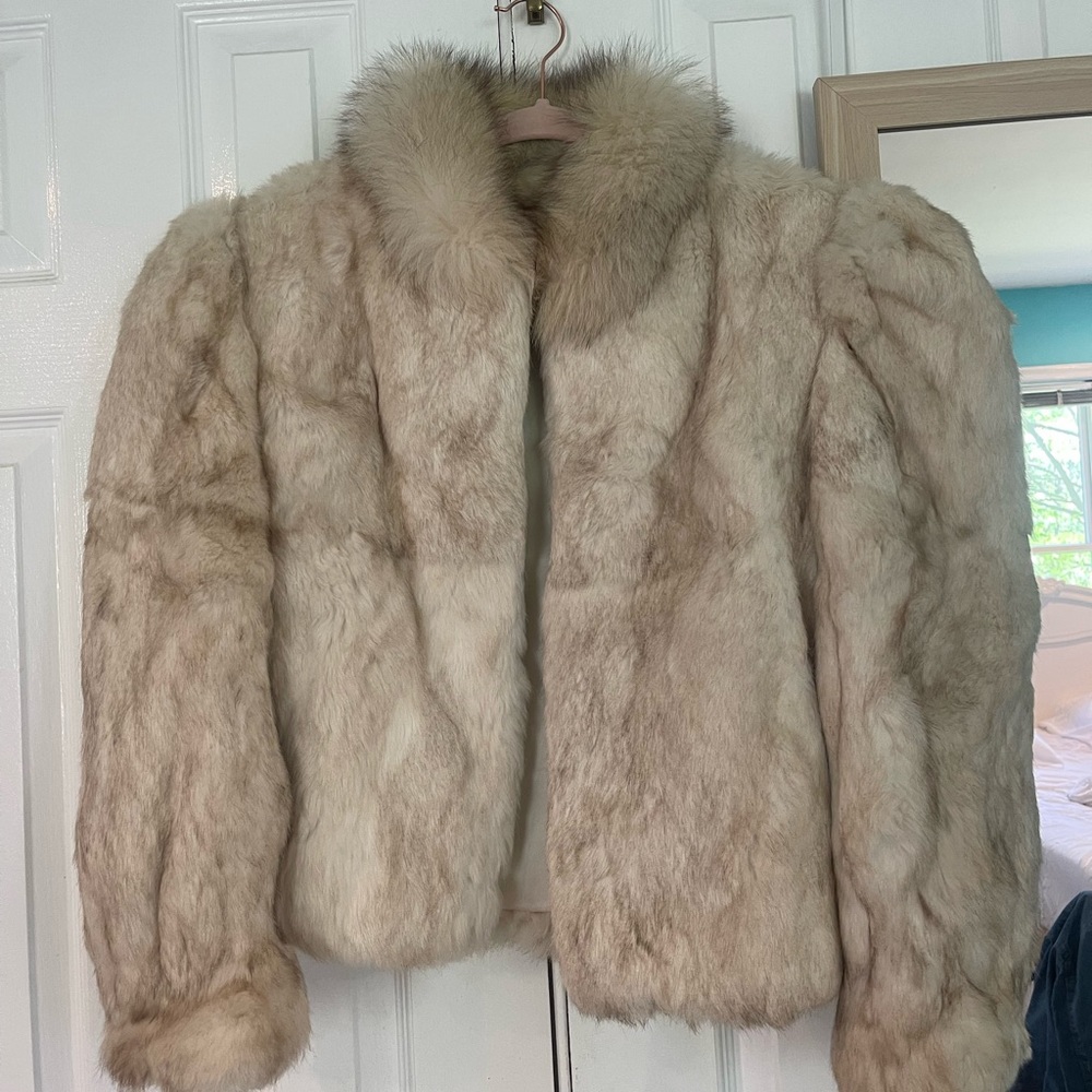 Short Rabbit Fur Coat